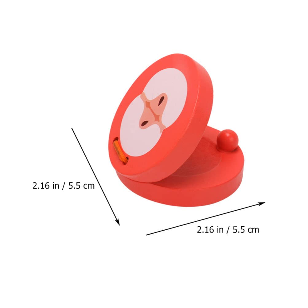 Amazon.co.jp: LIFKOME カスタネット 木製 柄付き 子供用 幼児 ミニ